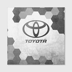 Холст квадратный Toyota - white gradient, цвет: 3D-принт — фото 2