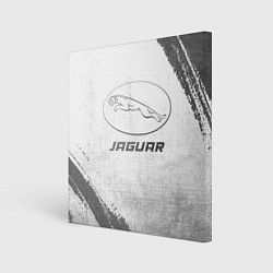 Холст квадратный Jaguar - white gradient, цвет: 3D-принт