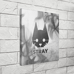 Холст квадратный Stray - white gradient, цвет: 3D-принт — фото 2