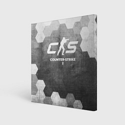 Картина квадратная Counter-Strike 2 - grey gradient