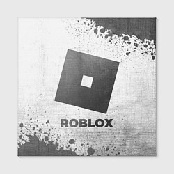 Холст квадратный Roblox - white gradient, цвет: 3D-принт — фото 2