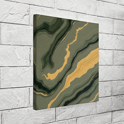 Холст квадратный Оливковый мрамор, цвет: 3D-принт — фото 2