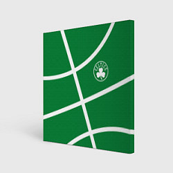 Холст квадратный Boston Celtics green, цвет: 3D-принт
