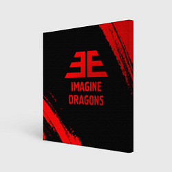 Картина квадратная Imagine Dragons - red gradient