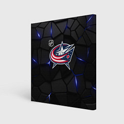 Холст квадратный Коламбус Блю Джекетс - НХЛ хоккей, цвет: 3D-принт