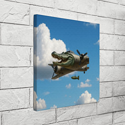 Холст квадратный Бомбардиро крокодило, цвет: 3D-принт — фото 2