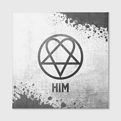 Холст квадратный HIM - white gradient, цвет: 3D-принт — фото 2