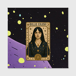 Холст квадратный Билли Айлиш в стиле Таро, цвет: 3D-принт — фото 2