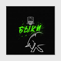 Холст квадратный ФК Краснодар - быки, цвет: 3D-принт — фото 2