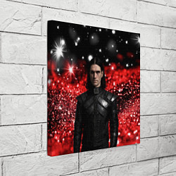 Холст квадратный Bones в кожаной куртке, цвет: 3D-принт — фото 2