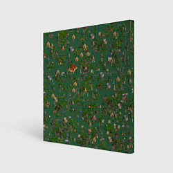 Холст квадратный Земли Причала - Герои 3, цвет: 3D-принт