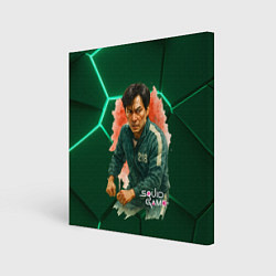 Картина квадратная Игрок 218 - Игра в кальмара