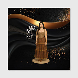Холст квадратный Lana Del Rey в ретро платье, цвет: 3D-принт — фото 2