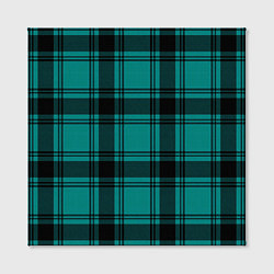 Холст квадратный Checkered dark blue, цвет: 3D-принт — фото 2