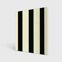 Холст квадратный Color black beige line, цвет: 3D-принт