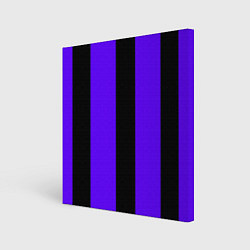 Холст квадратный Color purple black stripes, цвет: 3D-принт