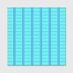 Холст квадратный Цвет голубая клетка, цвет: 3D-принт — фото 2