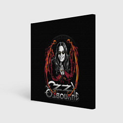 Холст квадратный Ozzy Osbourne with wings, цвет: 3D-принт
