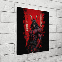 Холст квадратный Oni воин самурай, цвет: 3D-принт — фото 2