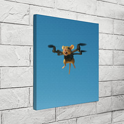 Холст квадратный Маусини Кводрокоптини мем, цвет: 3D-принт — фото 2