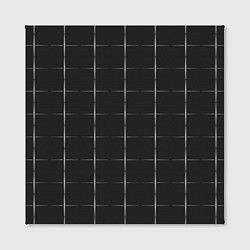 Холст квадратный Color grey white lines, цвет: 3D-принт — фото 2