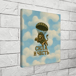 Холст квадратный Сила и честь лев ВДВ, цвет: 3D-принт — фото 2