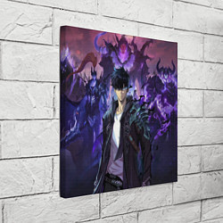 Холст квадратный Сон Джин Ву из Поднятия уровня в одиночку, цвет: 3D-принт — фото 2