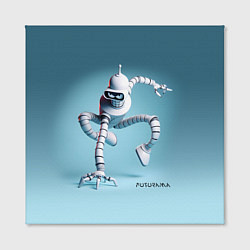 Холст квадратный Spider Bender - meme, цвет: 3D-принт — фото 2