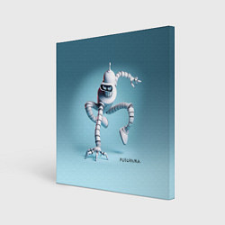 Холст квадратный Spider Bender - meme, цвет: 3D-принт