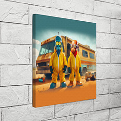 Холст квадратный Zoidberg and Bender - Breaking bad soap opera, цвет: 3D-принт — фото 2