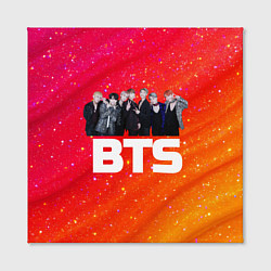 Холст квадратный BTS блестящий фон, цвет: 3D-принт — фото 2