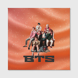 Холст квадратный BTS фотка на диване, цвет: 3D-принт — фото 2