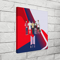 Холст квадратный BTS геометрический фон, цвет: 3D-принт — фото 2