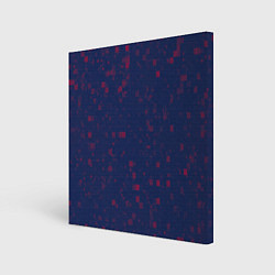 Холст квадратный Color red squares, цвет: 3D-принт