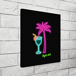 Холст квадратный Night club, цвет: 3D-принт — фото 2