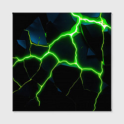 Холст квадратный Green split, цвет: 3D-принт — фото 2