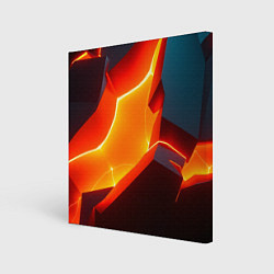 Картина квадратная Neon orange