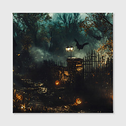 Холст квадратный Ночь тыкв и теней, цвет: 3D-принт — фото 2