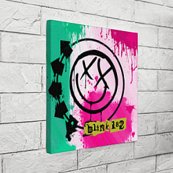 Холст квадратный Blink-182: Purple Smile, цвет: 3D-принт — фото 2