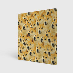 Холст квадратный Doge, цвет: 3D-принт