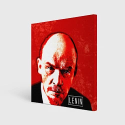 Холст квадратный Red Lenin, цвет: 3D-принт