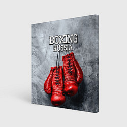 Холст квадратный Boxing Russia, цвет: 3D-принт