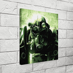 Холст квадратный Fallout Robot, цвет: 3D-принт — фото 2