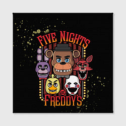Холст квадратный Five Nights At Freddy's, цвет: 3D-принт — фото 2