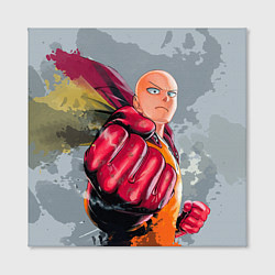 Холст квадратный One Punch Man Fist, цвет: 3D-принт — фото 2