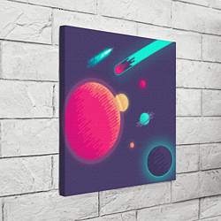 Холст квадратный Космос, цвет: 3D-принт — фото 2