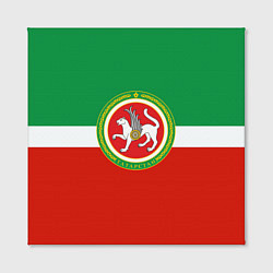 Холст квадратный Татарстан: флаг цвета 3D-принт — фото 2