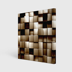Холст квадратный Кубики, цвет: 3D-принт