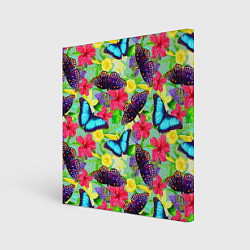Холст квадратный Summer Butterflies, цвет: 3D-принт