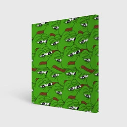 Холст квадратный Sad frogs, цвет: 3D-принт